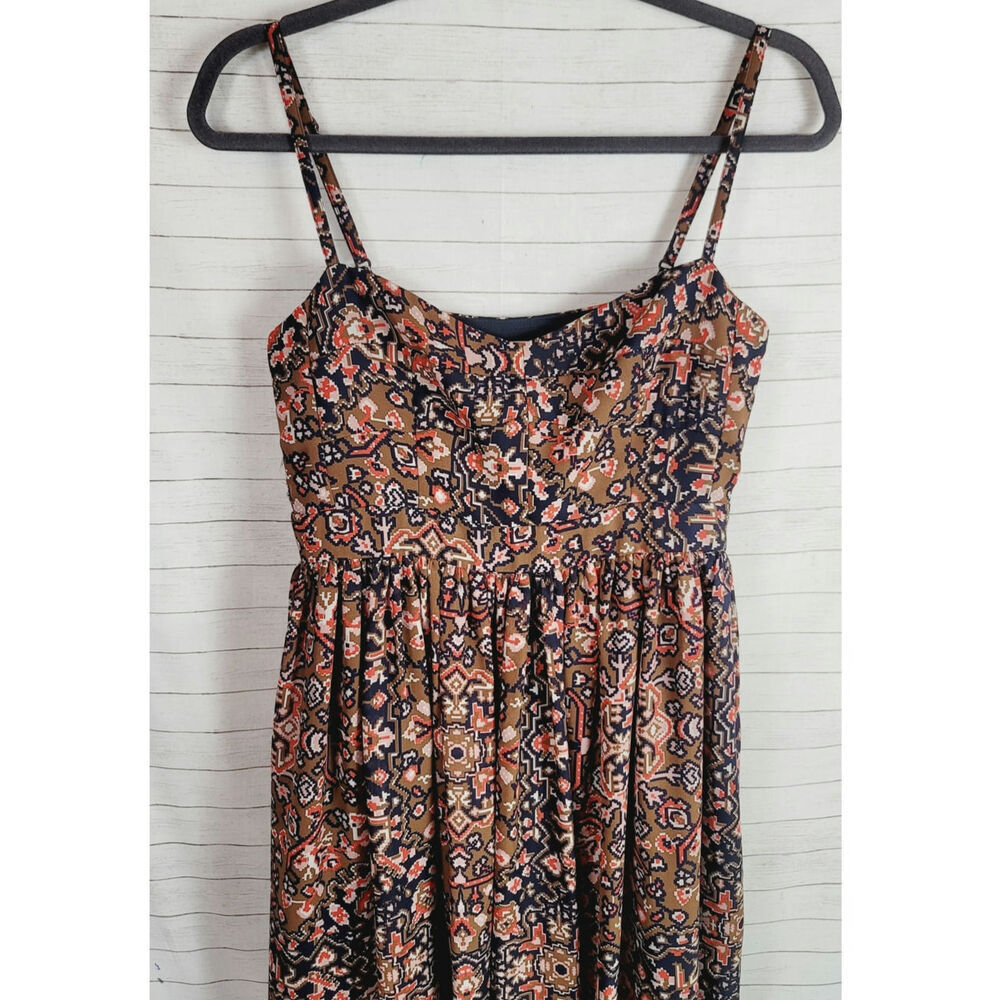 Fossil Multicolored Aztec Print Spaghetti Strap M… - image 2